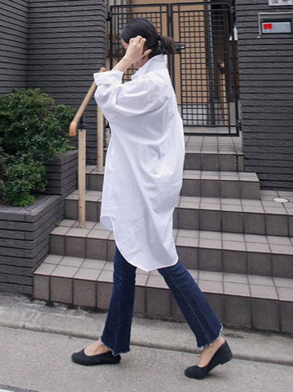Loose Comfortable BF White Shirt
