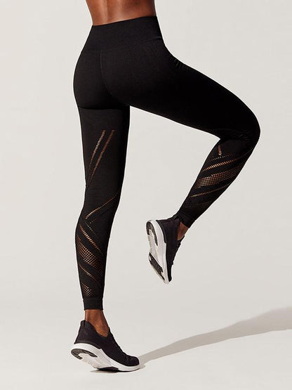 Perforated Seamless Yoga Leggings