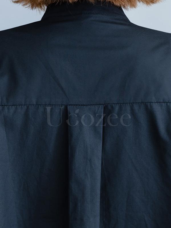 Vintage Polka-dot Cropped Shirt