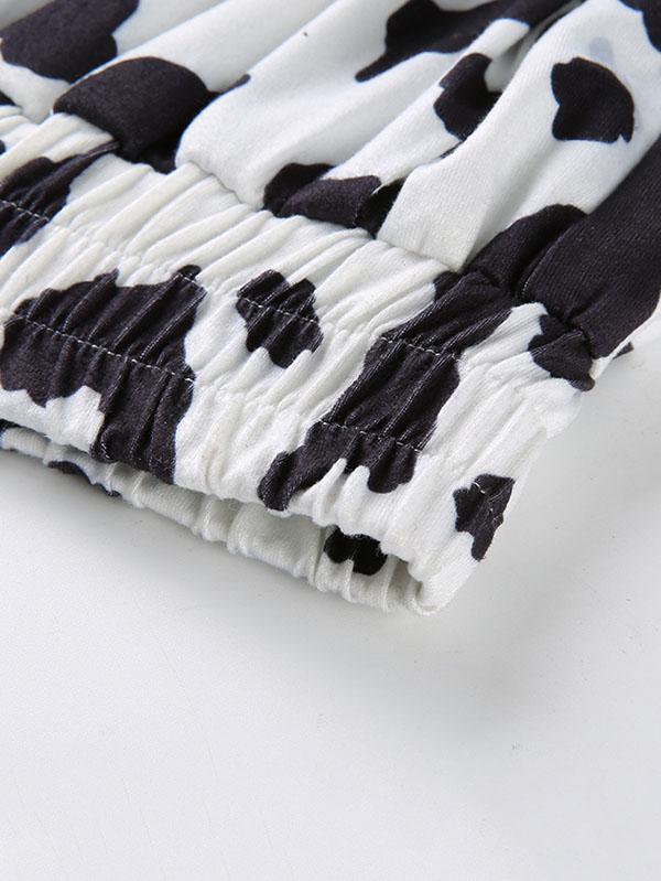 Fashion Floral Column Street And Casual Pants