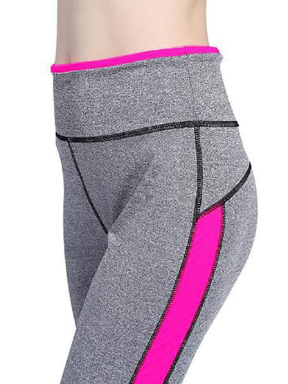 High Waist Paneled Yoga Leggings