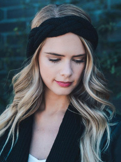 Braided Wool Wide Headband Accessories