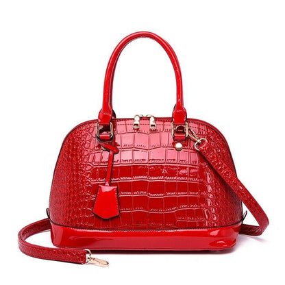 Crocodile Pattern Handbag Temperament Shoulder Bag Shell Bag