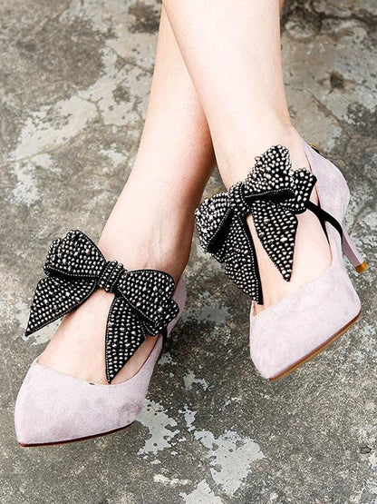 Bow-embellished DIY Shoes Decoration