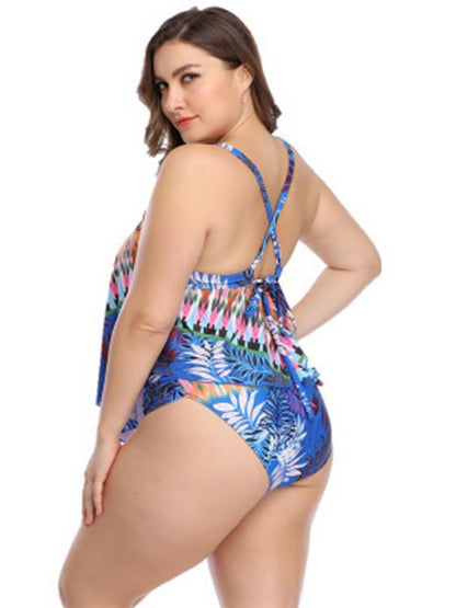 Printed Plus Size Tankinis Swimwear