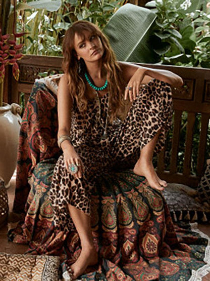 Spaghetti-neck Wide Leg Jumpsuit