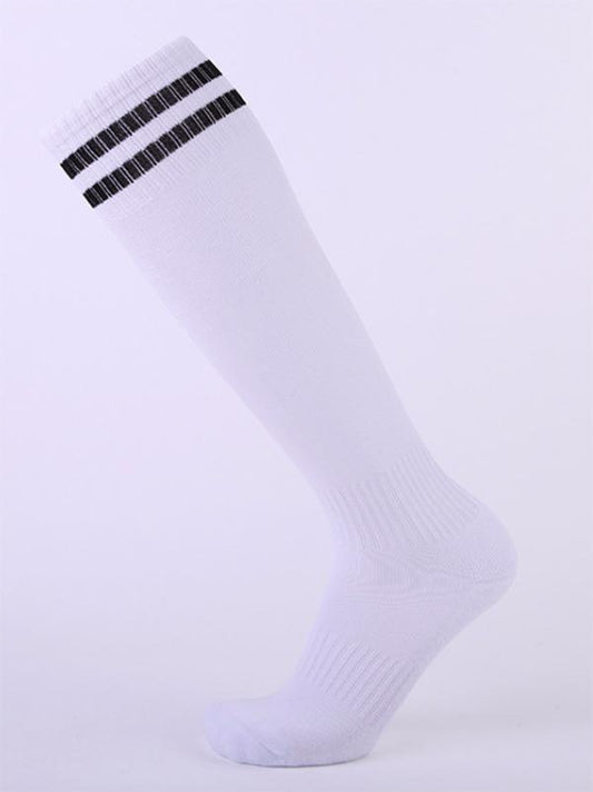 Striped Athletic Knee High Socks