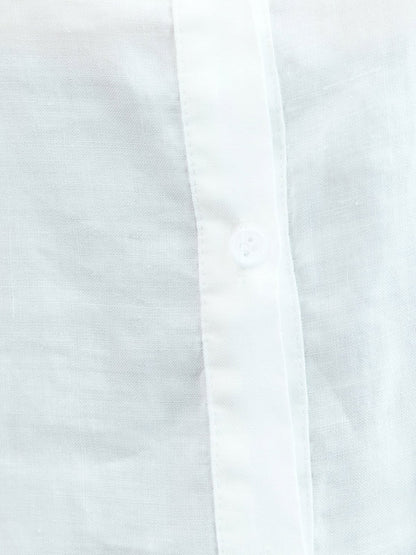 Simple Solid Color Lapel Cap Sleeve Vest Top