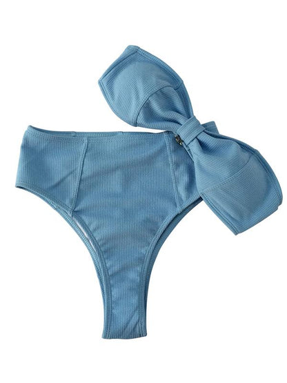 Wrapped High Waist Bikinis Swimwear