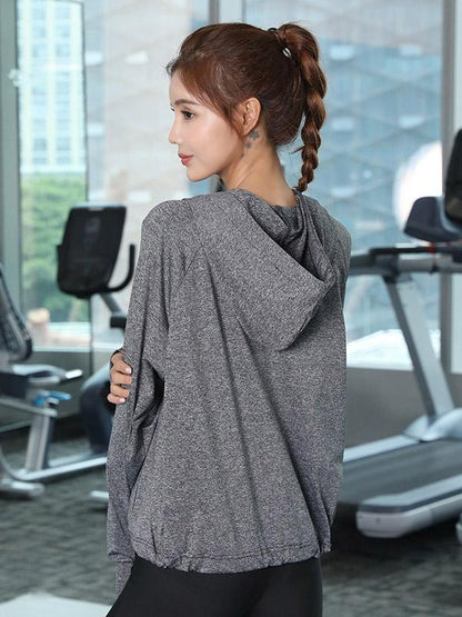 Printed Zipper Long Sleeves Sports Sweat Shirts