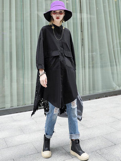 Loose Hollow Out Shirt