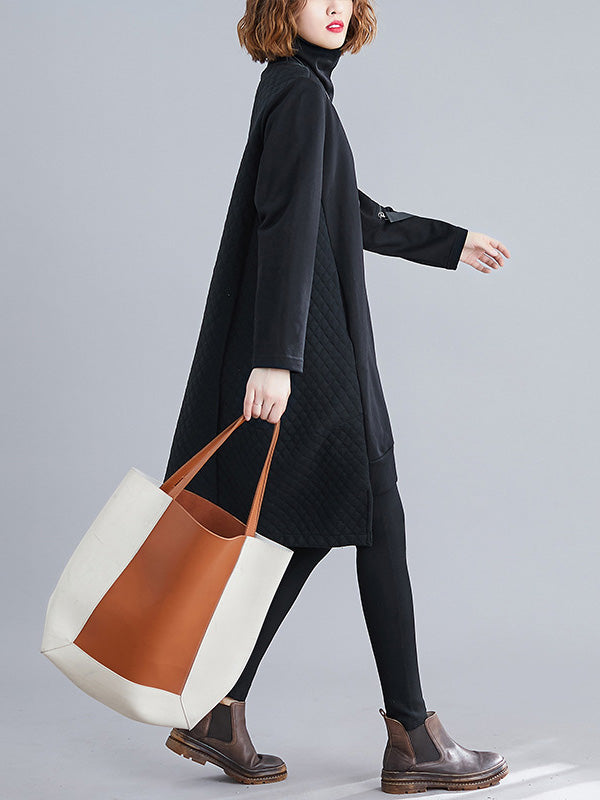 Original Irregularity High-Neck Dress