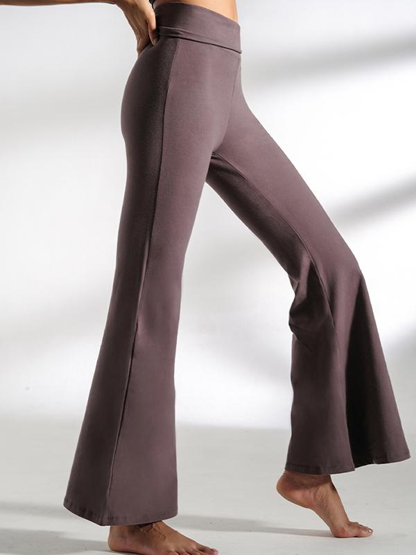 Soft Solid Flared Athletic Pants