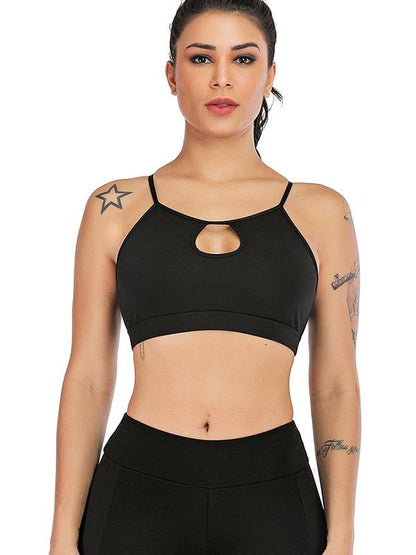 Backless Spaghetti-neck Sports Tanks