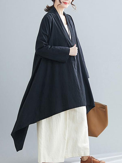 Loose Cropped Hemline Cover-up