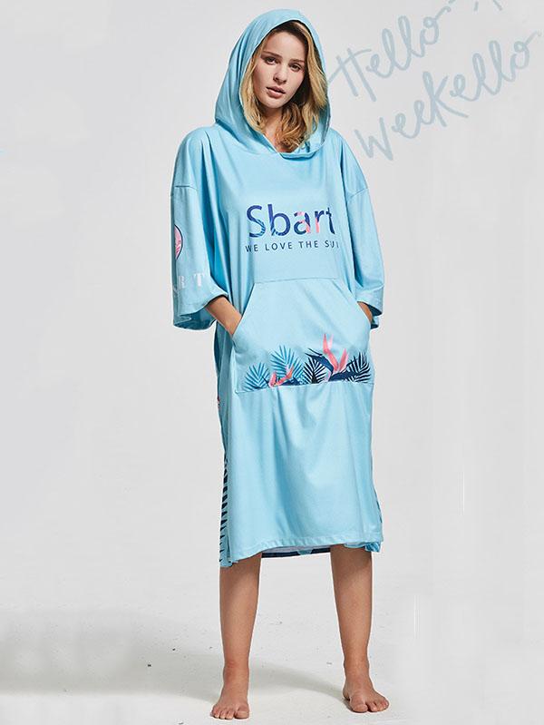 Quick-Drying Sunscreen Swim Diving Bathrobe Beach Cape