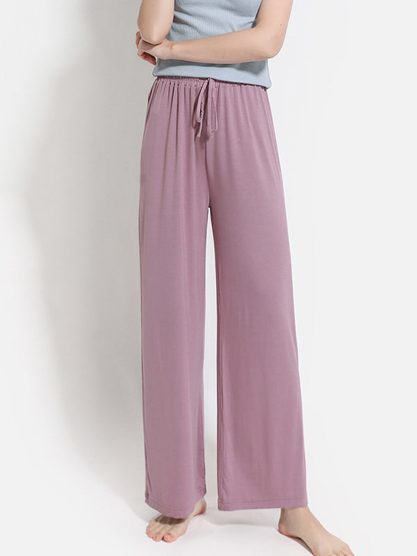 Comfortable Solid Color Modal Pajama Pants