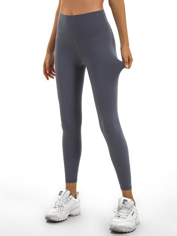 Wrap Solid High Waist Elastic Force Sports Leggings