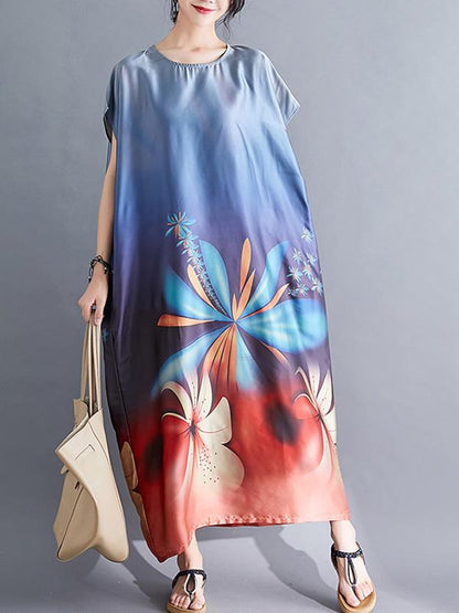 Oose Comfortable Printed  Long Dress