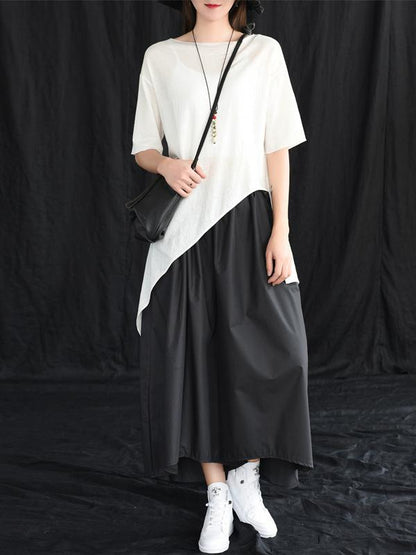 Original Solid Asymmetric T-Shirt