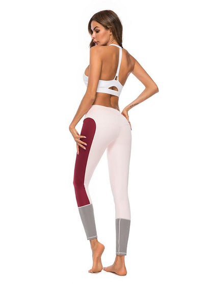 Color Stiching Yoga Leggings