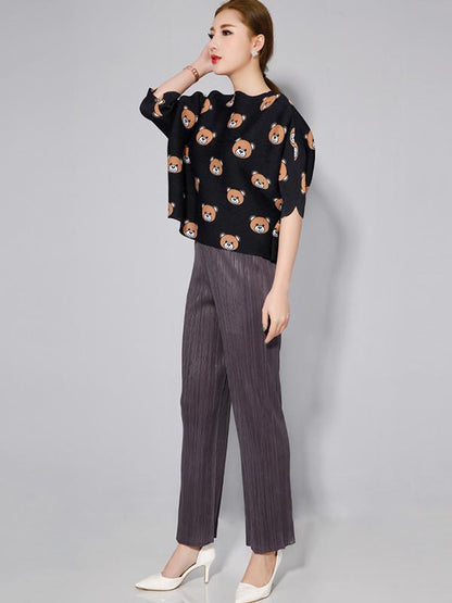 Urban Tune Simple Tunicshang Pleated Trousers