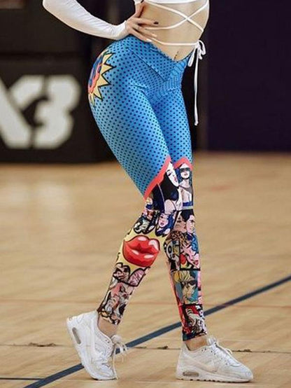 Fashion Floral Printed Fitness Yoga Legging