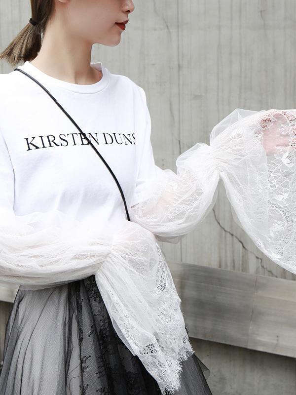 Casual Grenadine Split-joint T-shirt