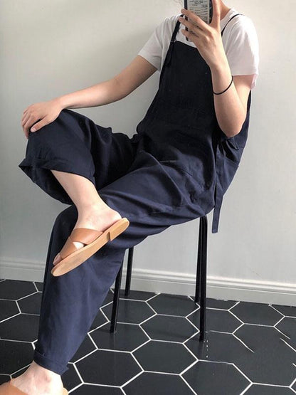 LOOSE BF STYLE COMFORTABLE JUMPSUIT