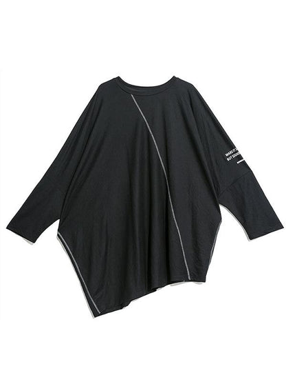 Loose Batwing Copped T-shirt