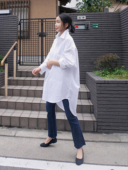 Loose Comfortable BF White Shirt