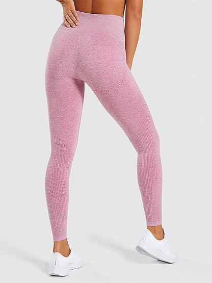 Solid Athletic High Waisted Leggings