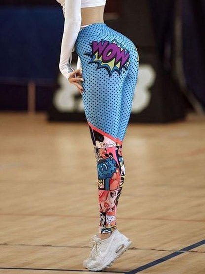 Fashion Floral Printed Fitness Yoga Legging