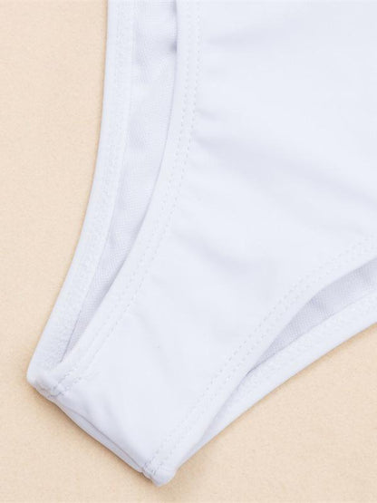 Split-Joint Bandage Split Bikini Swimsuit