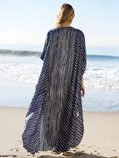 Loose Oversize Vacation Striped Dress