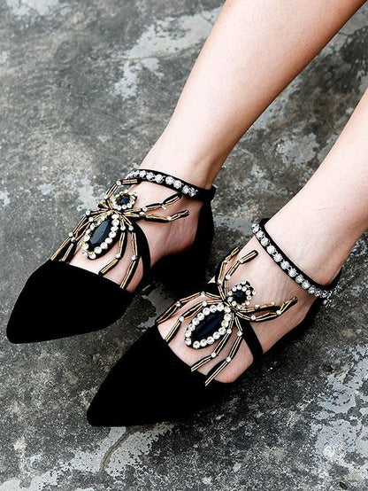 Spider Pattern DIY Shoes Decoration