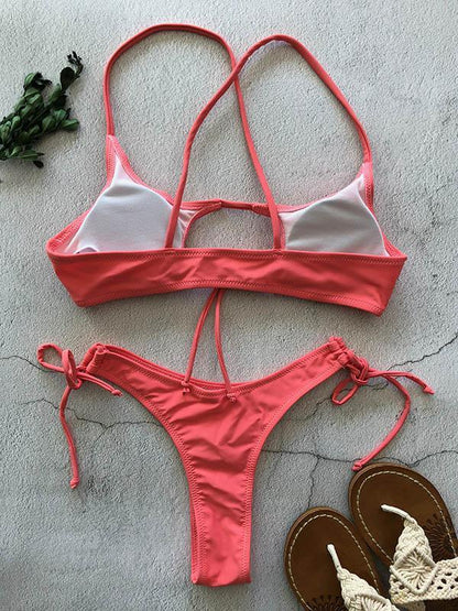 Sexy Plain Bikinis Swimwear