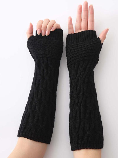 Knitted Half Finger 6 Colors Sleevelet Accessories