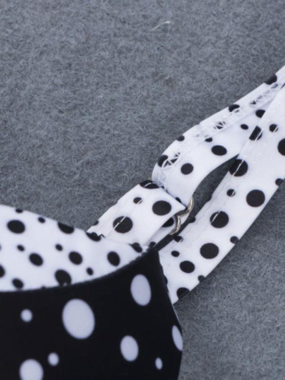 Plus Size Polka-Dot Bikini Set