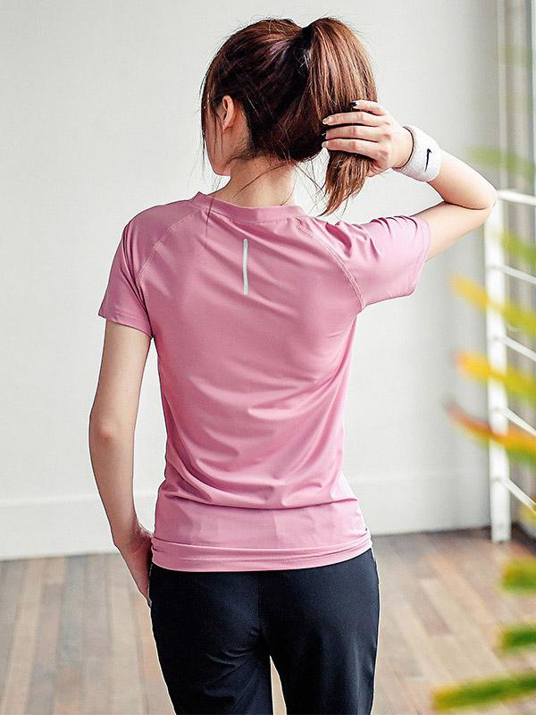 Solid Quick Dry Breathable Sports Tees