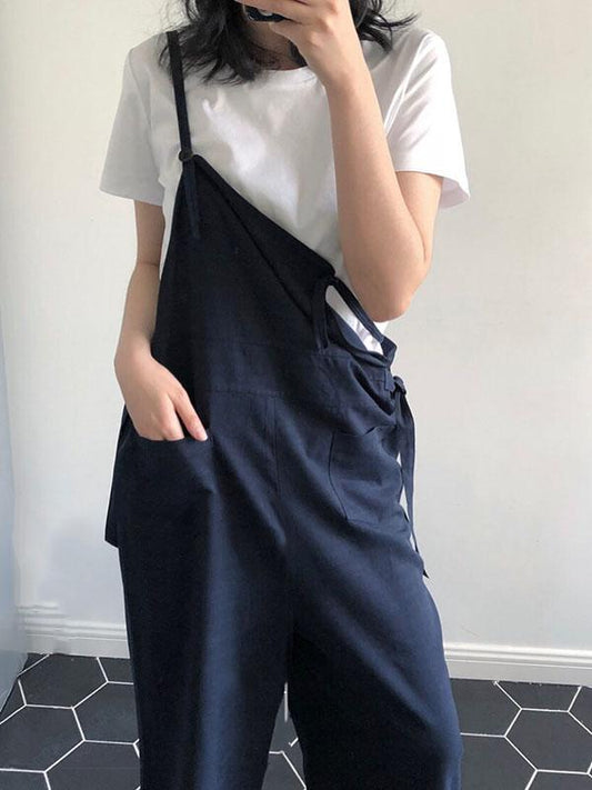 LOOSE BF STYLE COMFORTABLE JUMPSUIT