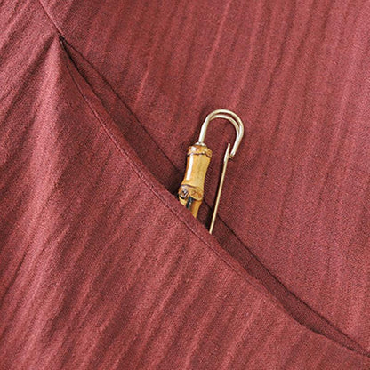 Buykud Solid Color Irregular Stitching Casual Loose Coat