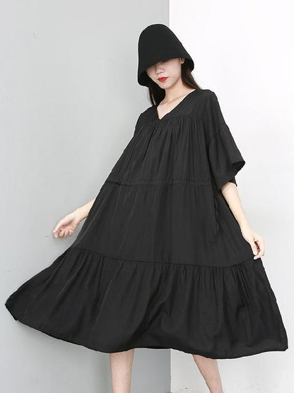 Super Loose A-line Big Hem Long Dress