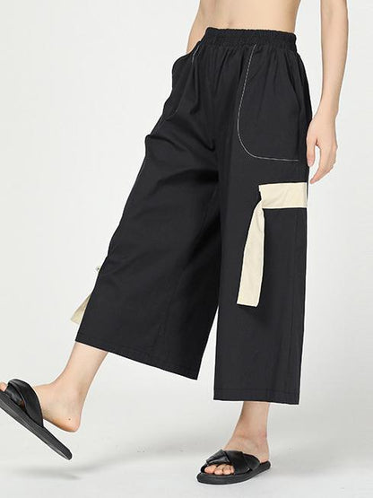 C Yards Original Split-joint Lace-up Pants