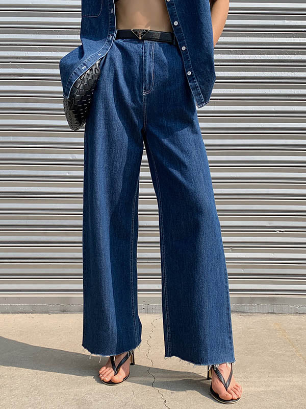 Original Blue Empire Wide-Leg Jean Pants