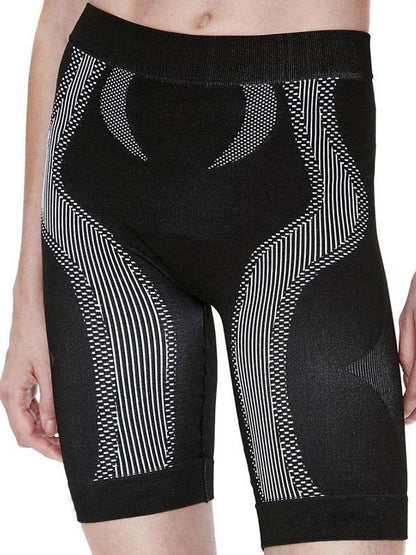 Printed Wrap Yoga Shorts