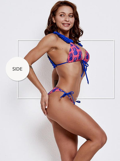 Pineapple Bandage Bikinis Swimwear