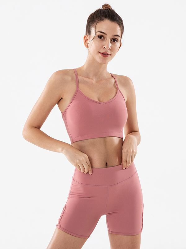 Solid Bandage Quick Dry Yoga Shorts