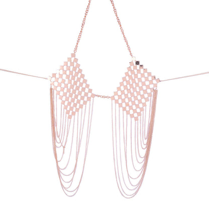 Metal chain flow body chain