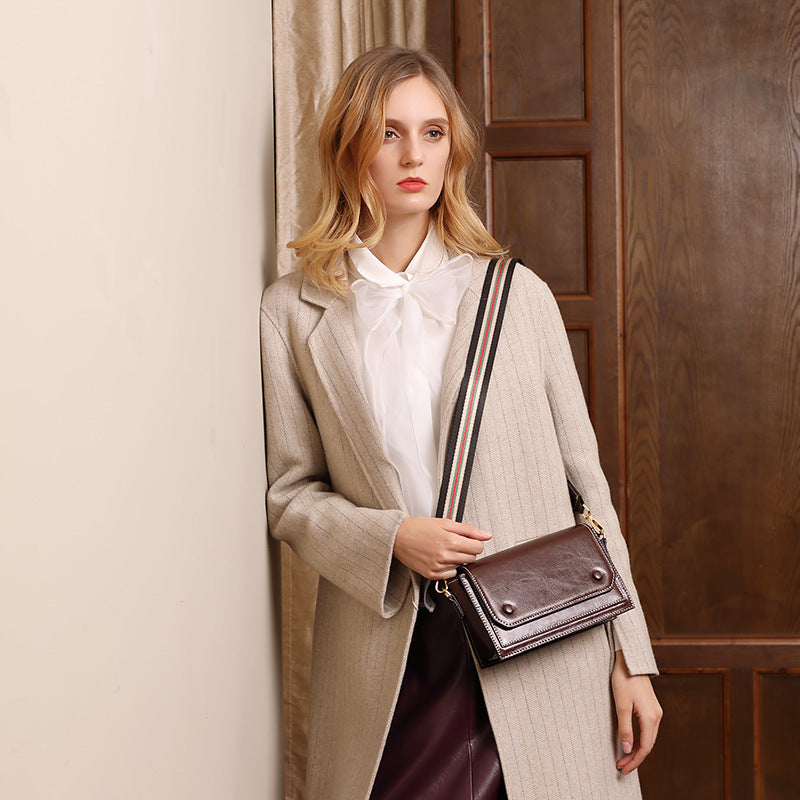 Fashion Chaohong Peas Broadband Shoulder Mini Messenger Bag